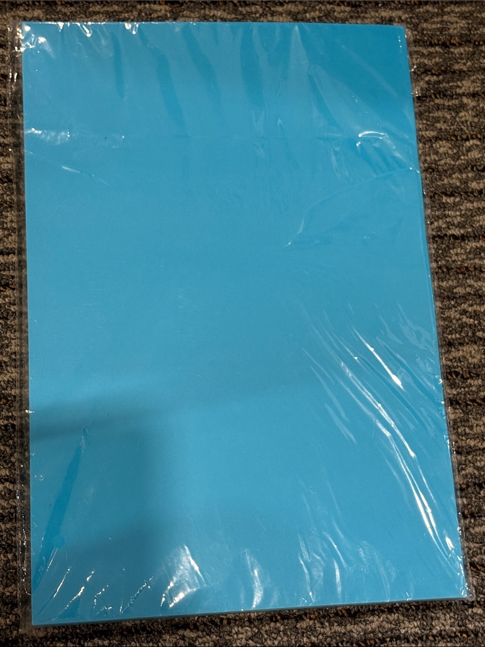 Blue 12”x17” construction paper. New. 100 sheets